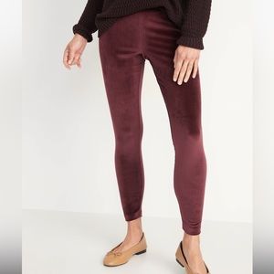 NWOT Old Navy High-Waisted Velour Leggings -XS